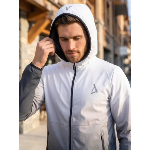  Premium-Softshelljacke für Herren ALTISPORT VOJ/ALM126JACK01 SCHWARZ UND WEIß 
