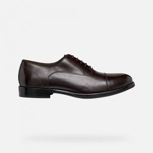  Herrenschuhe GEOX BARBERIGO G014409 DUNKELBRAUN 