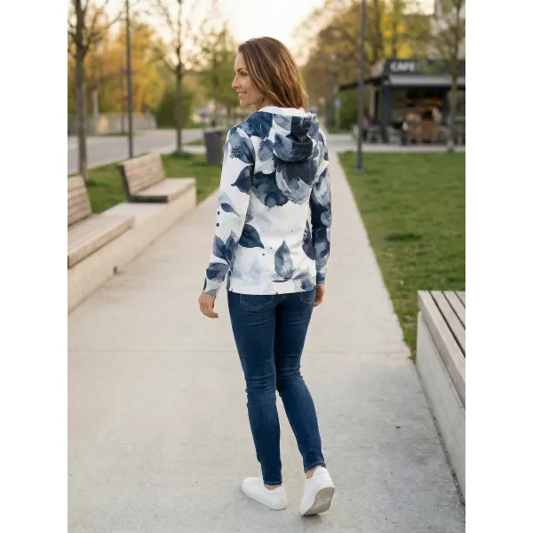 Hochwertiges Damen-Sweatshirt mit Reißverschluss ALTISPORT VOJ/ALW127MI02 SCHWARZ UND WEIß 
