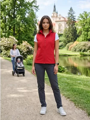 Softshellweste für Damen ALTISPORT NoPrint NP/ALW965 ROT