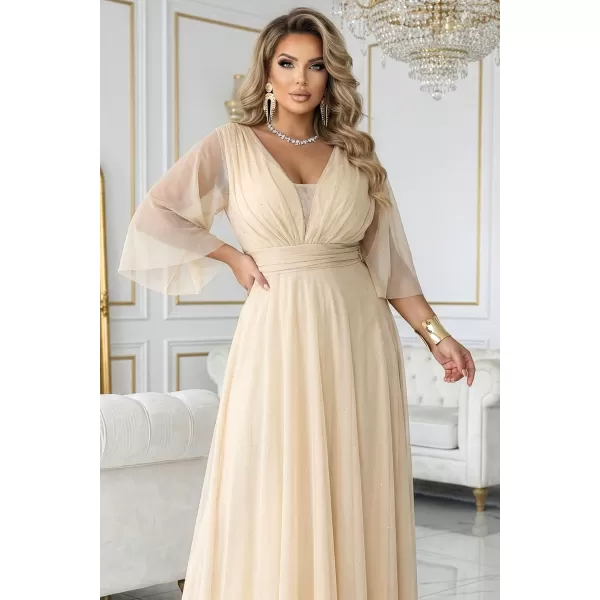  Kleid NUMOCO 654-2 CHAMPAGNERBEIGE 