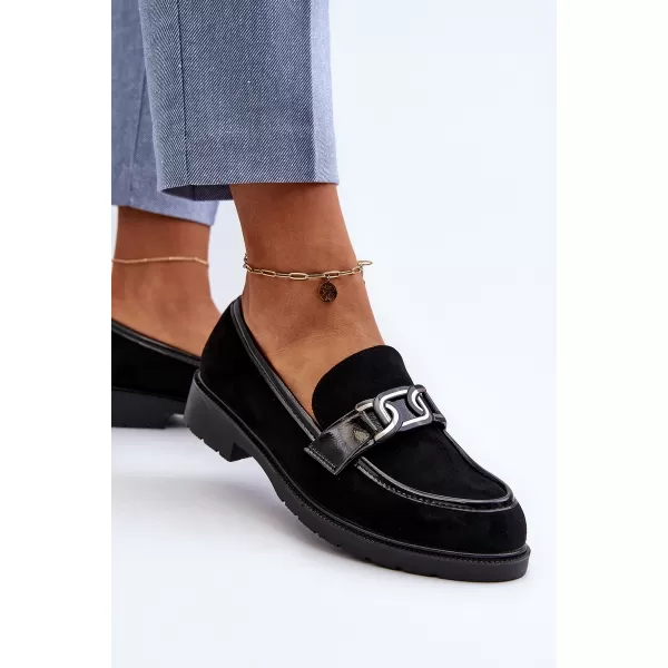  Damenmokassins S.BARSKI HY350A SCHWARZ 