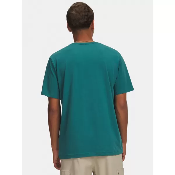  Herren-T-Shirt UNDER ARMOUR M 60/40S ARMOR GLOBE SS 6009261-338 GRÜN 