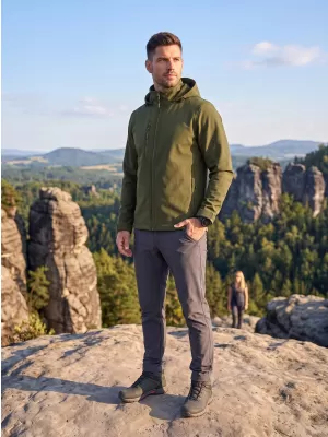 Herren-Softshelljacke ALTISPORT NoPrint NP/ALM845 MILITÄR