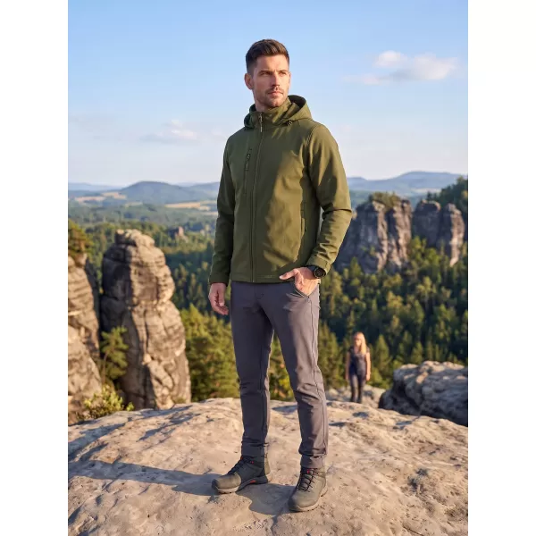  Herren-Softshelljacke ALTISPORT NoPrint NP/ALM845 MILITÄR 