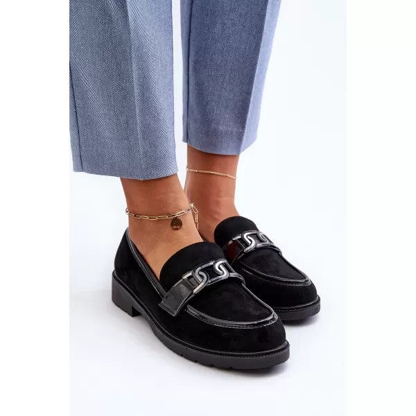  Damenmokassins S.BARSKI HY350A SCHWARZ 