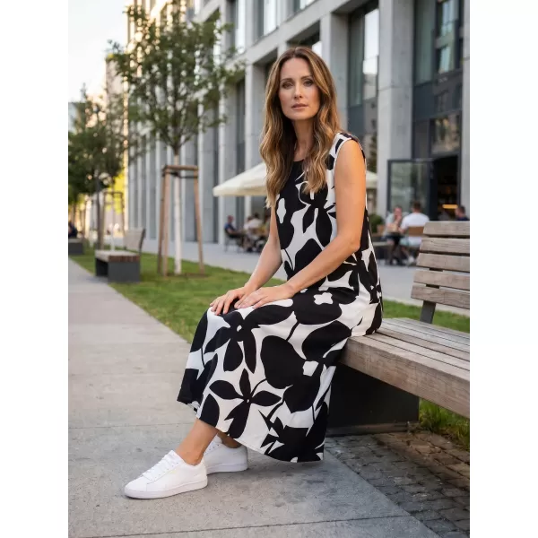  Kleid ALTISPORT HELAINE WEIß/SCHWARZ 