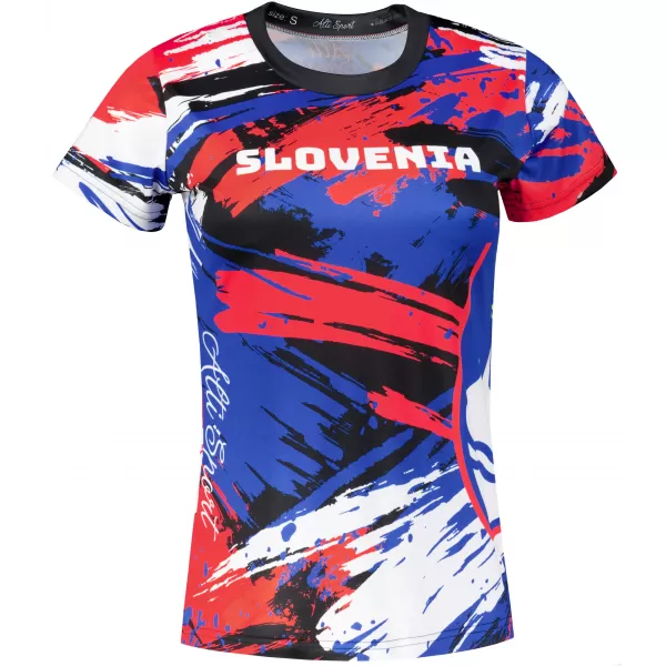  Premium-T-Shirt für Damen ALTISPORT VOJ/ALW036SI/TR01 STREIFEN 