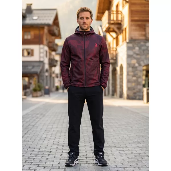  Premium-Softshelljacke für Herren ALTISPORT VOJ/ALM072JACK01 WEIN/ROT 
