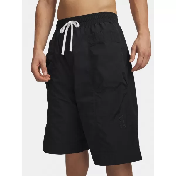  Herrenshorts UNDER ARMOUR UA HOOPS WOVEN SHORT 6011096-001 SCHWARZ 