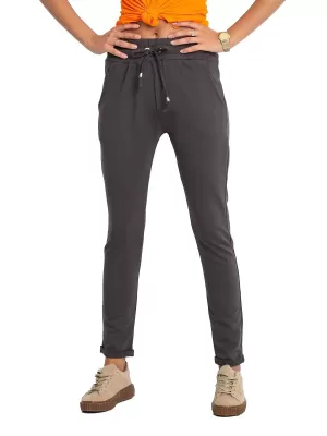 Damen-Jogginghose BASIC FEEL GOOD RV-DR-3698.08X DUNKLES KHAKI