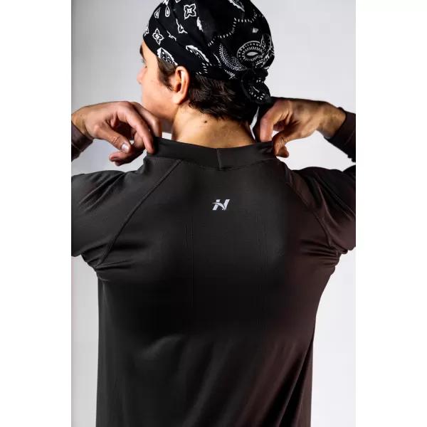  Nahtloses T-Shirt mit langen Ärmeln POWER 901 BLACK Nebbia 
