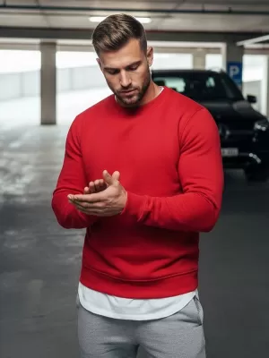 Herren-Sweatshirt DSTREET BX3867 ROT