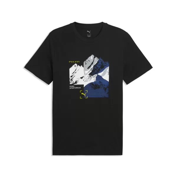  Herren-T-Shirt PUMA GRAPHIC TEE 691779_01 PUMA SCHWARZ 