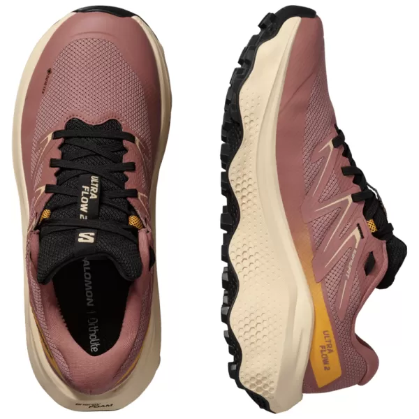  Damenschuhe SALOMON ULTRA FLOW 2 GTX W L47884500 WURZELHOLZ/ZARTER PFIRSICH/WARME APRIKOSE 