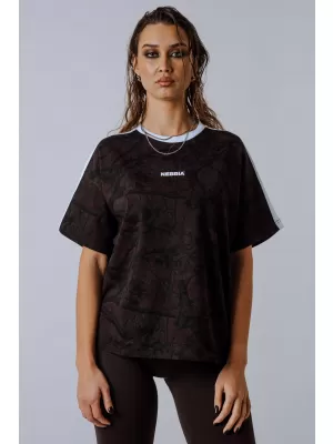 T-Shirt mit entspannter Passform POWER 894 DARK BROWN CAMO Nebbia