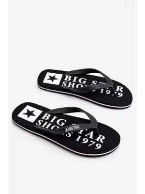 Herren-Flip-Flops BIG STAR LL174444 SCHWARZ Big Star Shoes