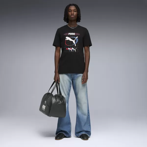  Herren-T-Shirt PUMA GRAPHIC TEE 691786_01 PUMA SCHWARZ 