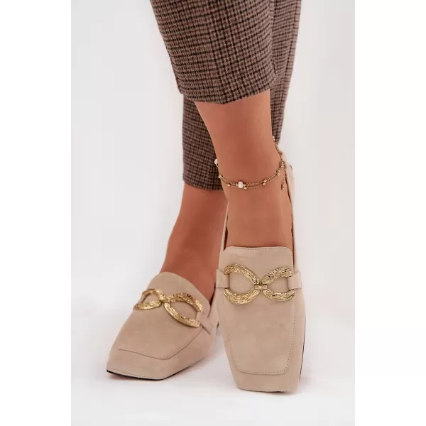  Damenmokassins D&A CR61-3115 BEIGE 