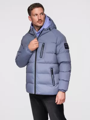 Herrenjacke OMBRE OM-JAHP-0302 ERLOSCHENES LILA