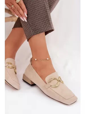 Damenmokassins D&A CR61-3115 BEIGE