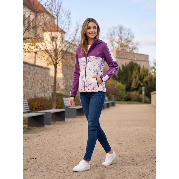  Premium-Softshelljacke für Damen ALTISPORT VOJ/ALW008JACK01 BURGUND 