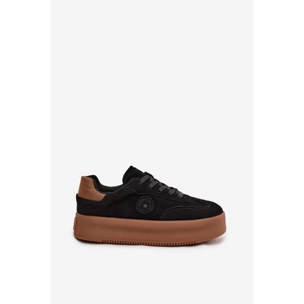  Damen-Sneaker BIG STAR SS274761 SCHWARZ Big Star Shoes 