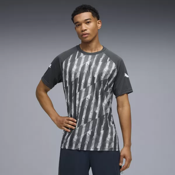  Funktions-T-Shirt für Herren PUMA INDIVIDUALLIGA GRAPH JERSEY 660578_02 MINERAL KOBALT/DAMPFGRAU 