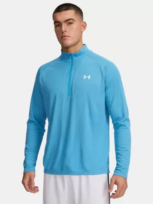 Herren-T-Shirt UNDER ARMOUR UA TECH TEXTURED 1/2 ZIP 1382797-453 BLAU