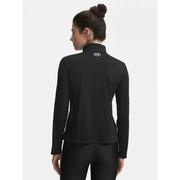  Damen-Sweatshirt UNDER ARMOUR UA TECH WM TAPE HALF ZIP 6005100-004 SCHWARZ 