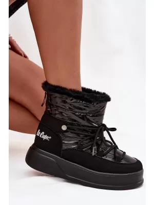 Winterstiefel für Damen LEE COOPER LCJ-25-3-3814 SCHWARZ