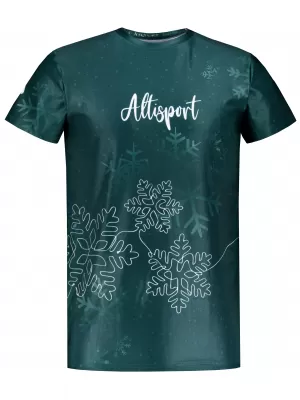 Herren-Weihnachtsshirt Premium ALTISPORT VOJ/ALMVN8TR06 GRÜN