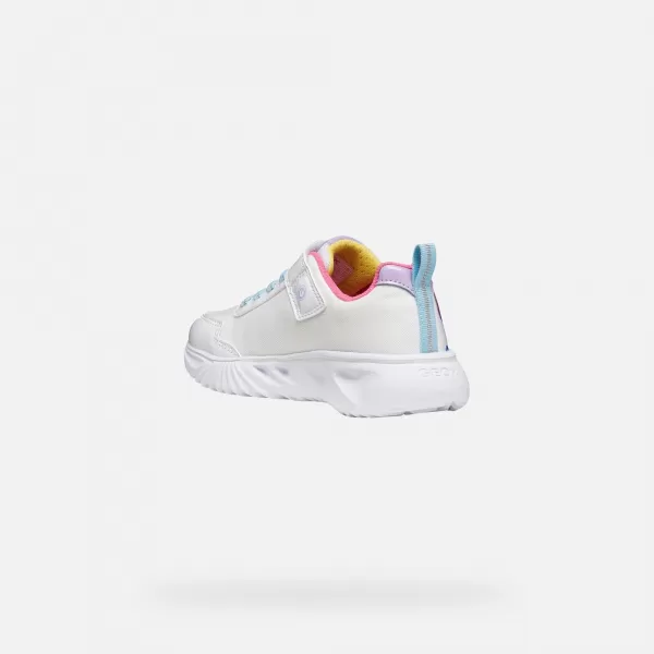  Mädchen-Sneaker GEOX ASSISTER J65E9B0AN02C0653 WEIß 