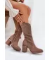 Damenstiefel S.BARSKI HY51-238 KAFFEE