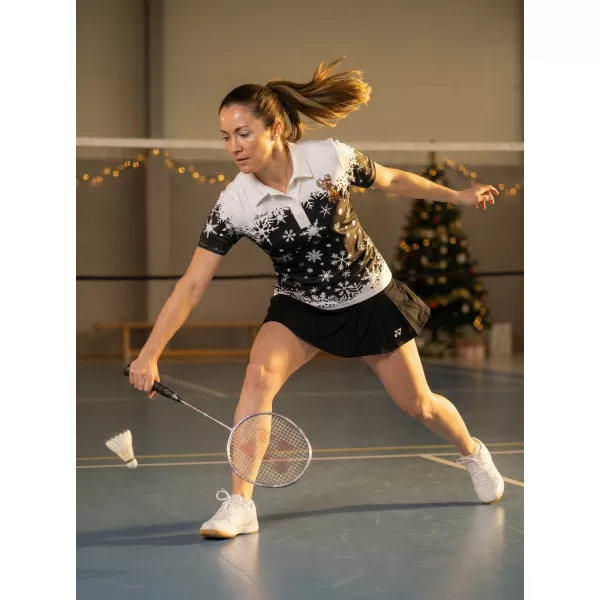 Damen-Weihnachts-T-Shirt mit Premium-Kragen ALTISPORT VOJ/ALWVN3TR05 WEIß 