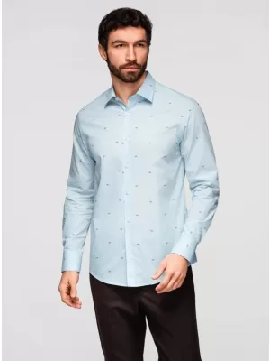 Herrenhemd OMBRE K696 WEIß