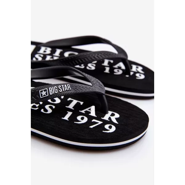  Herren-Flip-Flops BIG STAR LL174444 SCHWARZ Big Star Shoes 