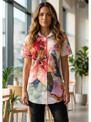 Premium-Shirt für Damen ALTISPORT VOJ/ALW117KOS01 LILIENLICHT