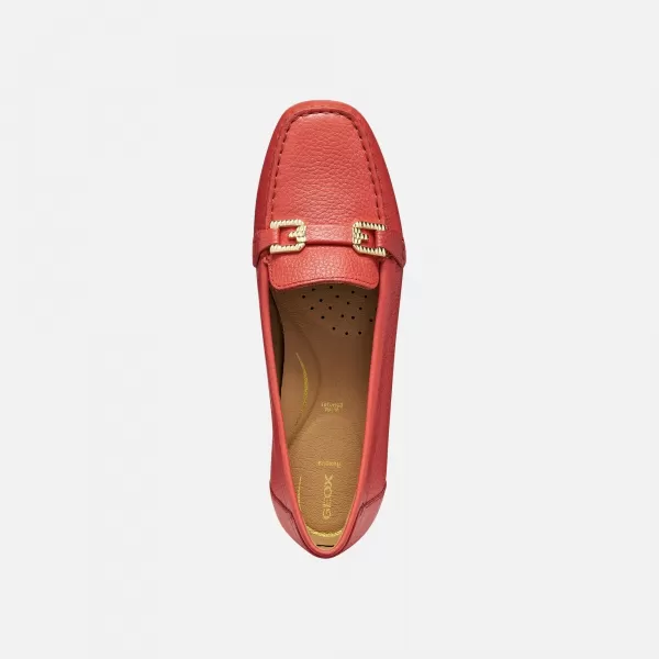  Damenmokassins GEOX ANNYTAH MOC G012826 ROT 