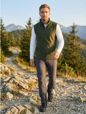 Herren-Softshellweste ALTISPORT NoPrint NP/ALM865 MILITÄR