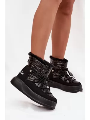 Winterstiefel für Damen LEE COOPER LCJ-25-3-3814 SCHWARZ
