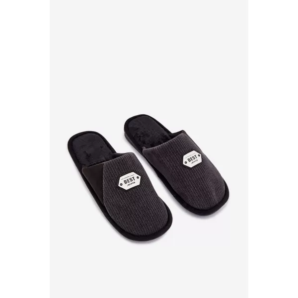  Herrenhausschuhe BOTO PRESINE 40744 SCHWARZ 