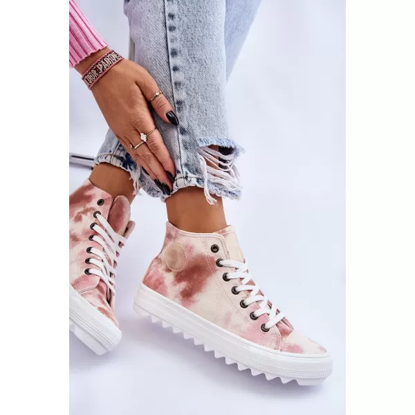  Damen-Sneaker BIG STAR LL274048 BEIGE/NUDE Big Star Shoes 