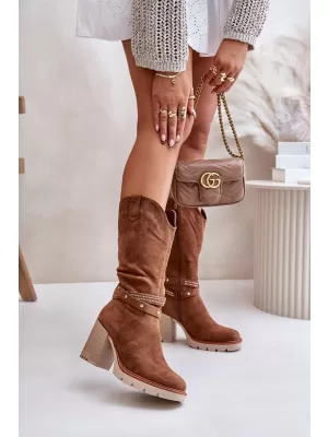 Damenstiefel BOTO IVANELIS 33638 KAMEL