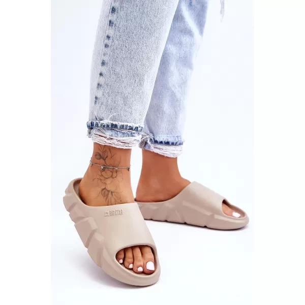  Damenhausschuhe BIG STAR LL274593 BEIGE Big Star Shoes 
