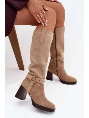 Damenstiefel BOTO ALESSARA 40612 KHAKI
