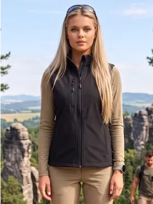 Softshellweste für Damen ALTISPORT NoPrint NP/ALW965 SCHWARZ