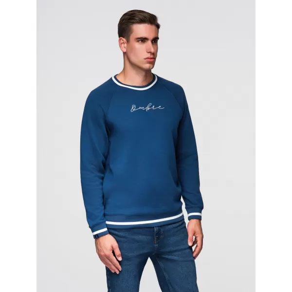  Herren-Sweatshirt OMBRE OM-SSNZ-0244 DUNKELBLAU 
