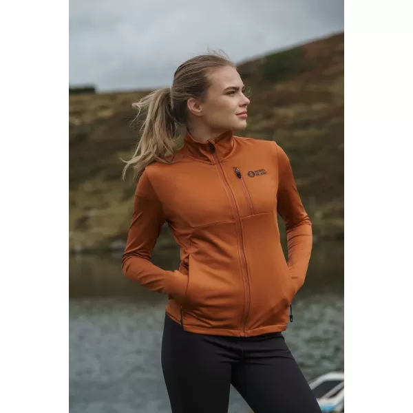  Powerfleece-Sweatshirt für Damen NORDBLANC SEDGE NBWFL8291 BRAUN 