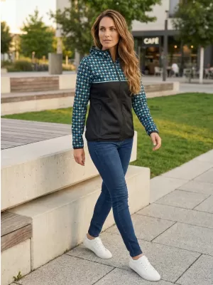 Premium-Softshelljacke für Damen ALTISPORT VOJ/ALW048JACK01 SCHWARZ UND BLAU